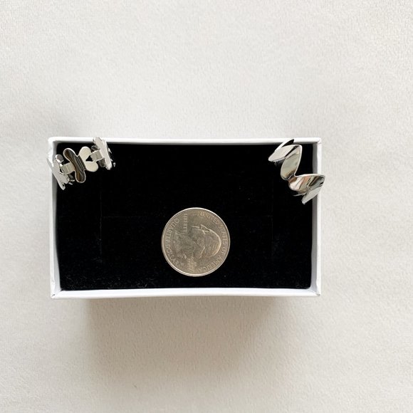 Silver Heart and Flower Ring Set - Picture 3 of 3